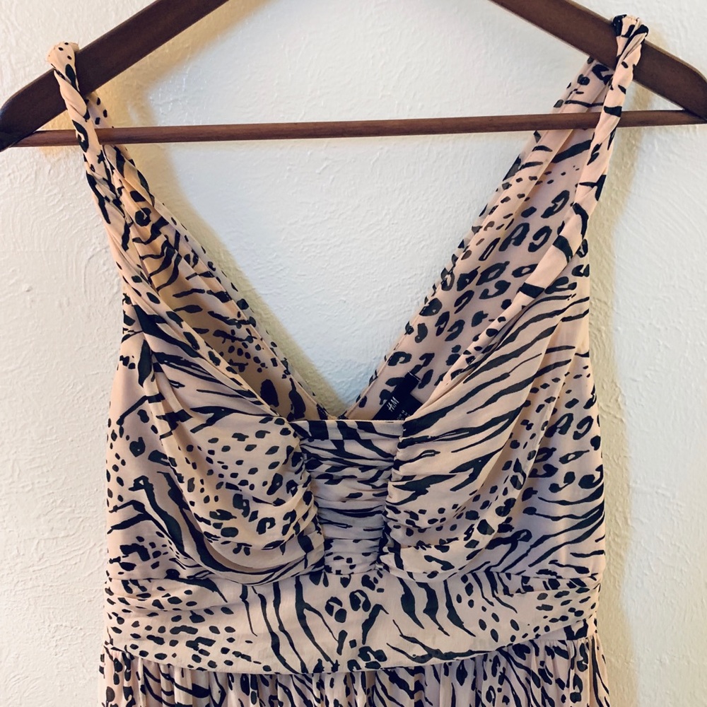 Tiger print maxi dress
